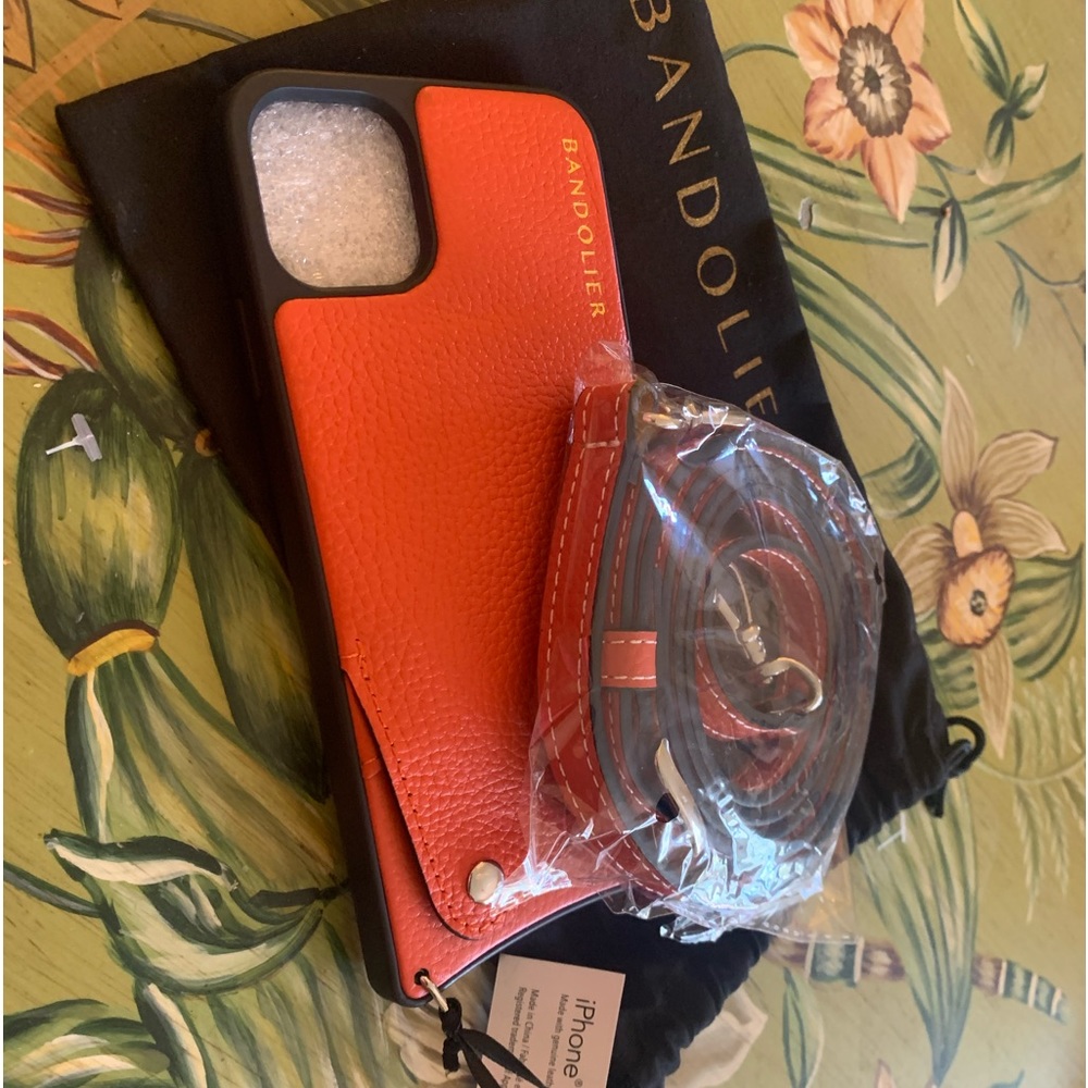 Bandolier NWT for IPhone 11 Pro Max -Strap included. Orange.